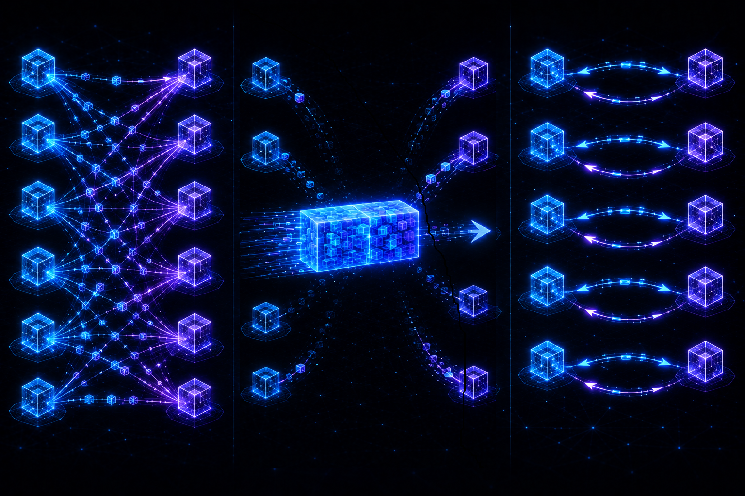 Communication paradigms illustration